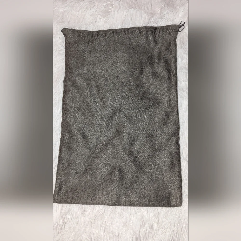 Tom Ford Gray Vegan Suede Purse Boots Bag Shoe Dust Cover 10